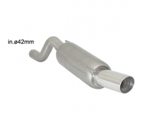 Endschalldämpfer in Edelstahl mit ER 90 mm rund Sport Line  