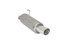 Endschalldämpfer in Edelstahl mit ER 90 mm rund Sport Line