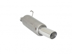 Endschalldämpfer in Edelstahl mit ER 90 mm rund Sport Line