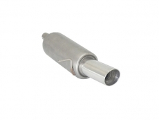 Endschalldämpfer in Edelstahl mit ER 90 mm rund Sport Line