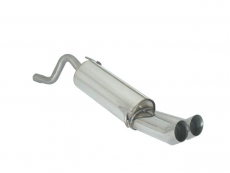 Endschalldämpfer in Edelstahl mit ER 2x80 mm Dtm