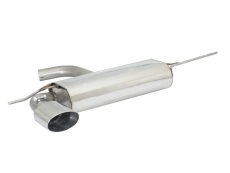 Endschalldämpfer in Edelstahl mit ER 135x90 mm oval Sport Line