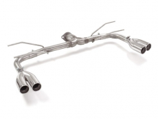 Endrohren Gruppe N in Edelstahl rechts/links mit je ER 2x70 mm rund versetzt Vergrößerter Rohrdurchmesser 60 mm 