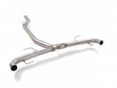 Endrohren Gruppe N in Edelstahl rechts/links für die original ästhetische Endröhre Vergrößerter Rohrdurchmesser 76 mm