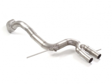 Endrohr Gruppe N in Edelstahl Vergrößerter Rohrdurchmesser 76 mm