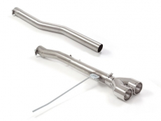 Endrohre Gruppe N in Edelstahl mit ER 2x102 mm rund