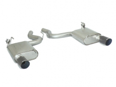 Endschalldämpfer in Edelstahl rechts/links mit pneumatischer Abgasklappe und Fernbedienung und mit ER 102 mm rund Carbon RacingVergrößerter Rohrdurchmesser 70 mm