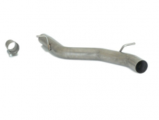 Mittelrohr Gruppe N in Edelstahl  Vergrößerter Rohrdurchmesser 76 mm