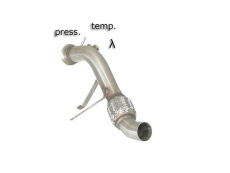 Kat-Ersatzrohr + Partikelfilter-Ersatzrohr Gruppe N in EdelstahlProgrammierung des Steuergeräts erforderlich