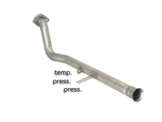 Stainless steel cat replacement pipe + particulate filter replacement pipe group n Requires ECU remap