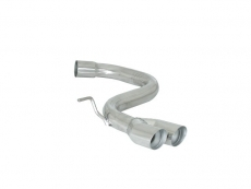 Endrohr Gruppe N in Edelstahl mit ER 2x70 mm rund Sport Line versetzt