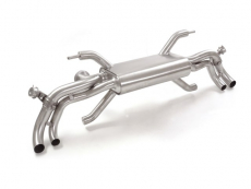 Endschalldämpfer in Edelstahl Gruppe N Mit pneumatischen Abgasklappe.