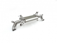 Endschalldämpfer in Edelstahl Gruppe N Mit pneumatischen Abgasklappe.