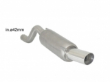 Endschalldämpfer in Edelstahl mit ER 90 mm rund Sport Line
