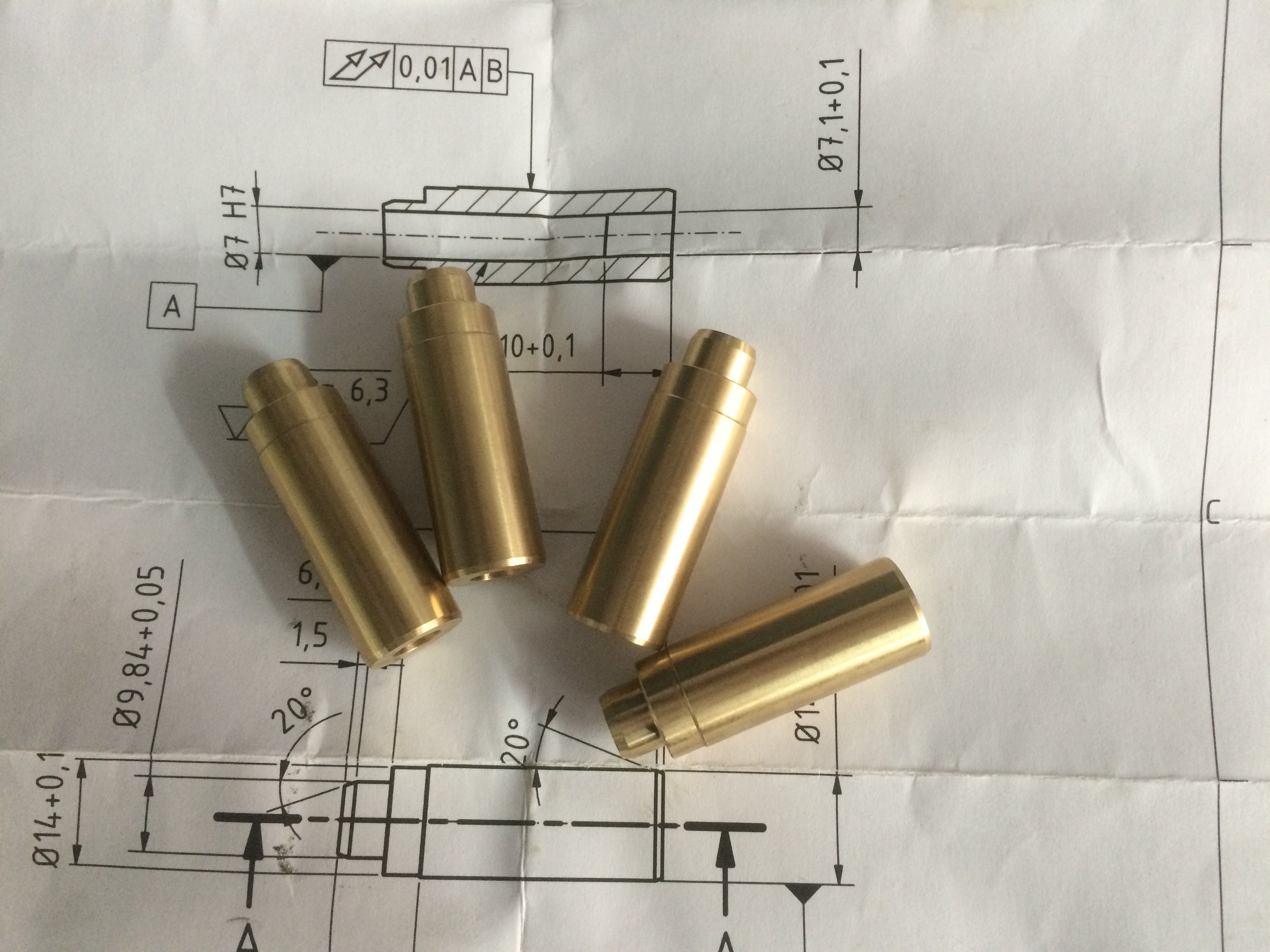 Ventilführung für 7 mm Ventile nach Muster oder Zeichnung