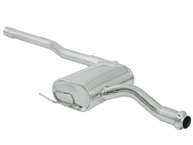 Mittelschalldämpfer in Edelstahl mit 1 Dpfer