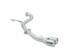 Stainless steel rear tube group N with round tail pipe 2x70 mm