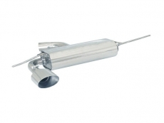 Endschalldämpfer in Edelstahl mit ER 135x90 mm oval Sport Line