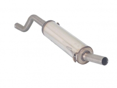 Stainless steel rear silencer group N with round tail pipe 50 mm