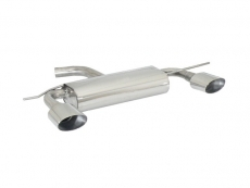 Stainless steel rear silencer left/right each with oval Sport Line tail pipe 135x90 mm - Original rear bumper modification is required
