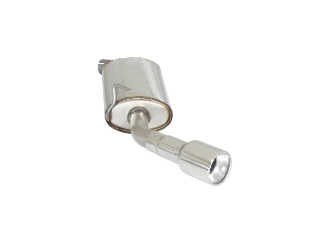 Stainless steel rear silencer with round tail pipe90 mm
