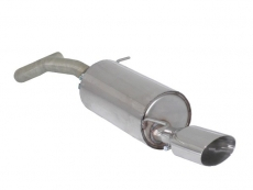 Stainless steel rear silencer with oval Sport Line tail pipe 135 x 90 mm