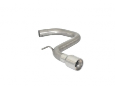 Stainless steel rear tube with round tail pipe 90 mm
