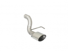Stainless steel 2nd rear tube group n with oval Sport Line tail pipe 135x90 mm