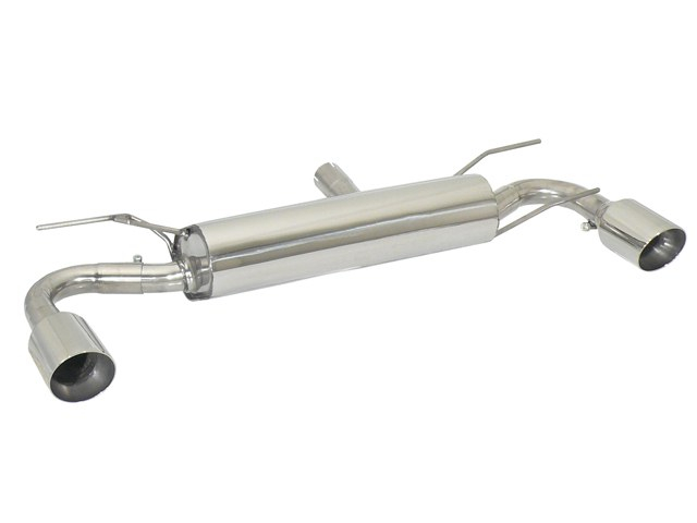 Endschalldämpfer in Edelstahl rechts/links mit je ER 102 mm rund Sport Line