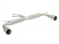 Stainless steel rear silencer left/right each with round tail pipe 102 mm - Original rear bumper modification is required or original Beetle 2.0TSI rear apron
