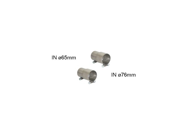 Muffe zur Montage des 50.0733.80 / 50.0734.80 auf den Serienmittelschalldämpfer