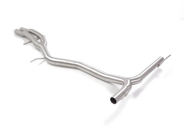 Stainless steel centre pipe group N + Stainless steel rear tubes left/right