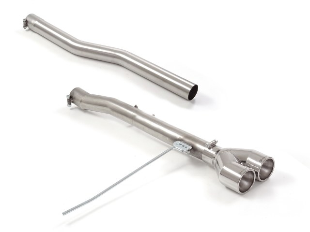 Endrohre Gruppe N in Edelstahl mit ER 2x102 mm rund