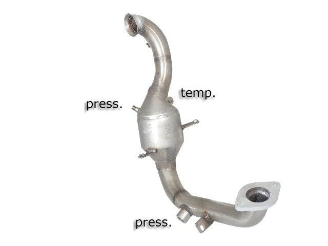 Catalyst group n + stainless steel particulate filter replacement pipe group n - mot. G8DB (1560cc) Requires ECU remap