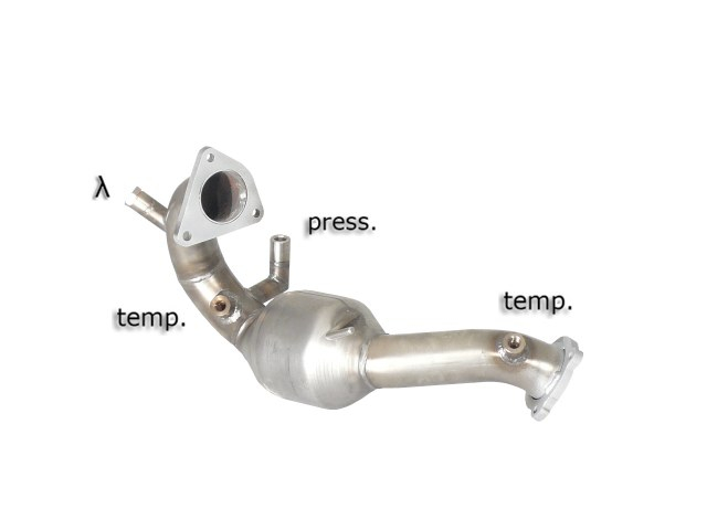 Catalyst group n + stainless steel particulate filter replacement pipe group n - mot.CAP / CCW (2967cc) Short Version Requires ECU remap
