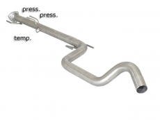 2. Kat-Ersatzrohr + Partikelfilter-Ersatzrohr Gruppe N in Edelstahl