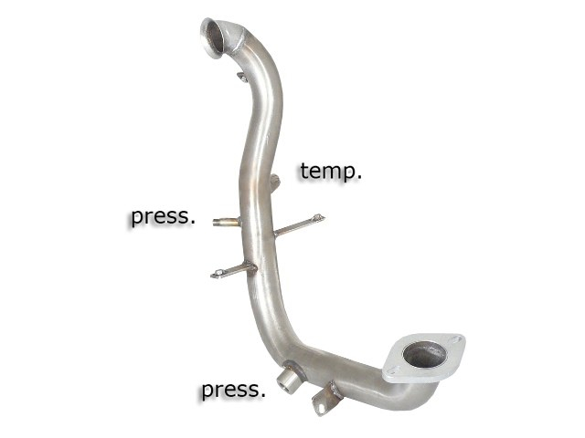 Stainless steel cat replacement pipe + particulate filter replacement pipe group n - mot.G8DB (1560cc) Requires ECU remap