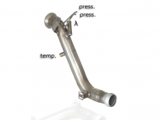 Stainless steel cat replacement pipe + particulate filter replacement pipe group n - mot.646811 (2148cc) Euro4 Requires ECU remap