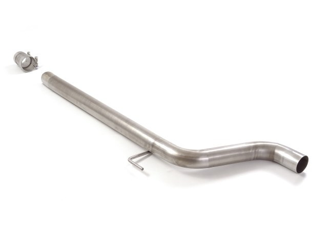 Mittelrohr Gruppe N in Edelstahl  Vergrößerter Rohrdurchmesser 70 mm