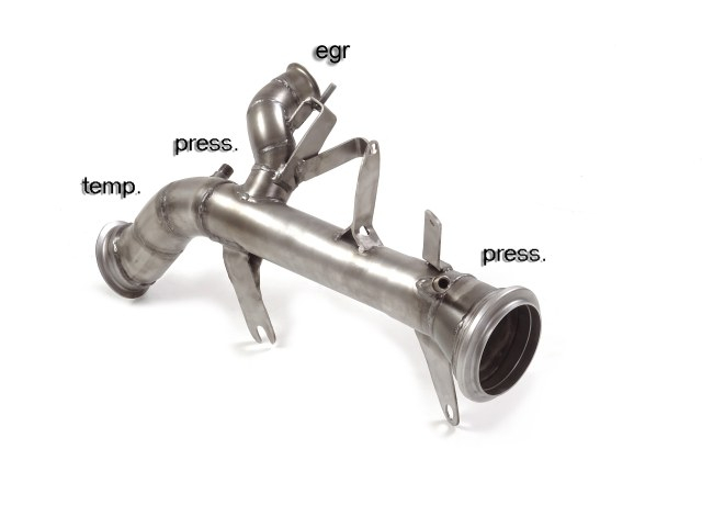 Stainless steel particulate filter replacement pipe group n    Requires ECU remap