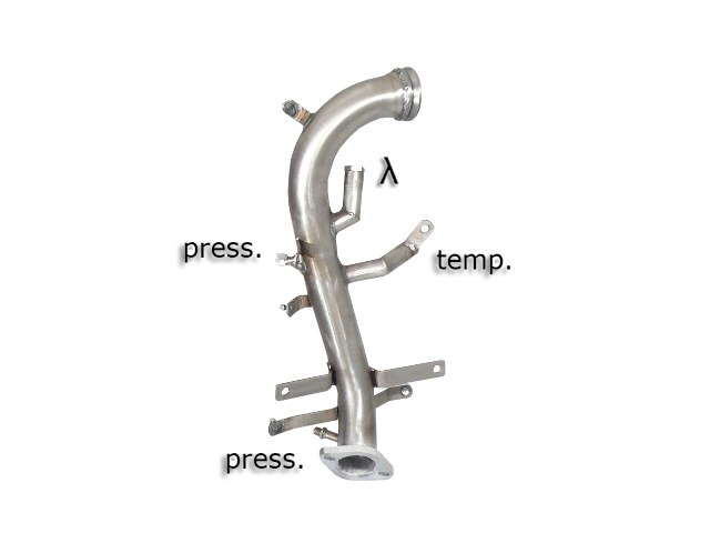 Kat-Ersatzrohr + Partikelfilter-Ersatzrohr Gruppe N in EdelstahlProgrammierung des Steuergeräts erforderlich