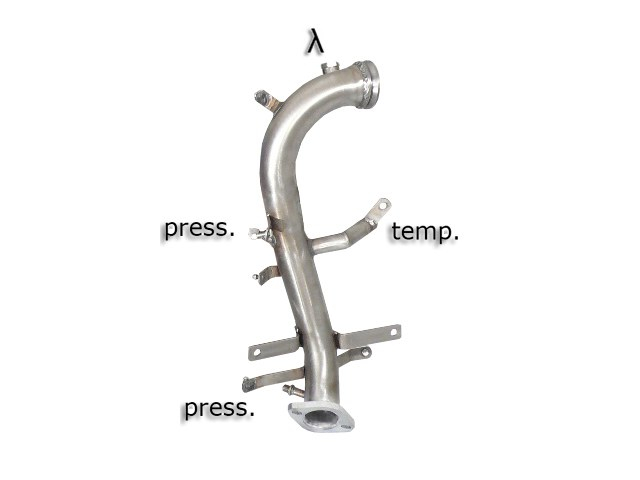 Kat-Ersatzrohr + Partikelfilter-Ersatzrohr Gruppe N in EdelstahlProgrammierung des Steuergeräts erforderlich
