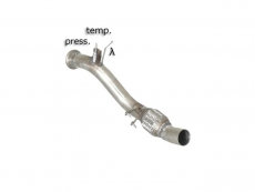 Stainless steel cat replacement pipe + particulate filter replacement pipe group n Requires ECU remap