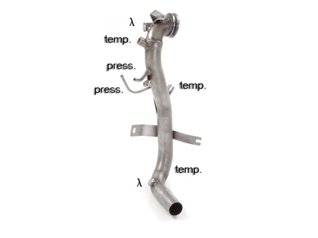 Stainless steel cat replacement pipe + particulate filter replacement pipe group n   Requires ECU remap