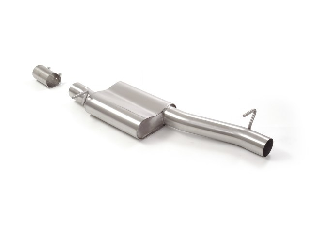 Stainless steel centre silencer Oversized exhaust pipe diameter 76 mm