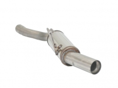 Endschalldämpfer Gruppe N in Edelstahl mit ER 80 mm rund