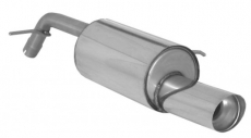 Endschalldämpfer in Edelstahl mit ER 102 mm rund Sport Line
