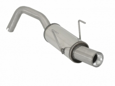 Stainless steel rear silencer group N with round tail pipe 80 mm