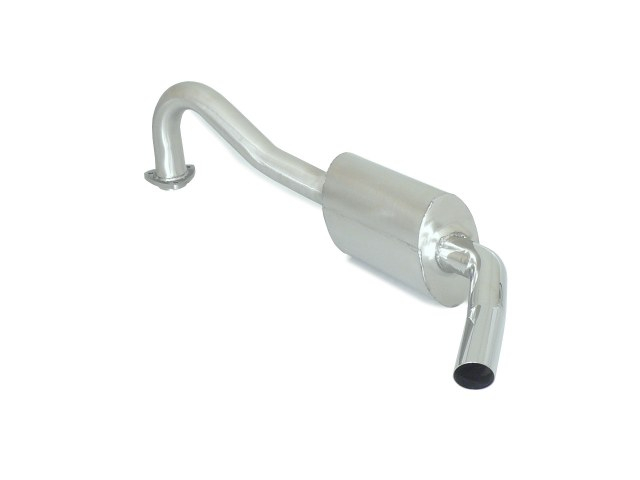 Stainless steel rear silencer