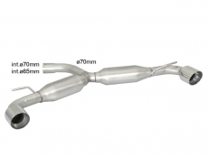 Endschalldämpfer in Edelstahl rechts/links mit ER 102 mm rund Sport Line